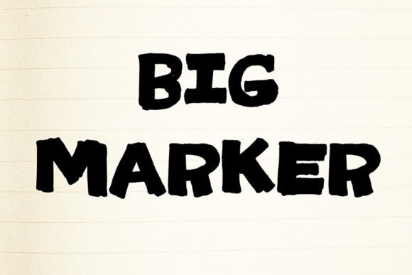 Big Marker: Inject Bold, Handwritten Energy Into Your Projects