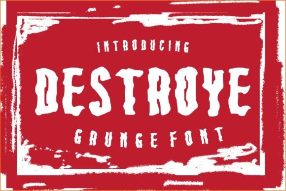 Destroye: A Display Font That Commands Attention