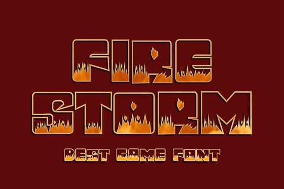 Fire Storm: A Bold Typeface for Commanding Attention