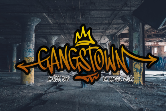 Gangstown: The Graffiti Font That Brings Urban Energy to Your Designs