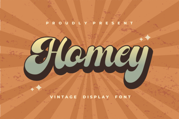 Homey: A Groovy Journey into 70s-Inspired Typography