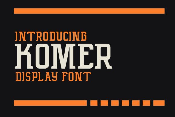 Komer: The Bold Display Font for Modern Branding