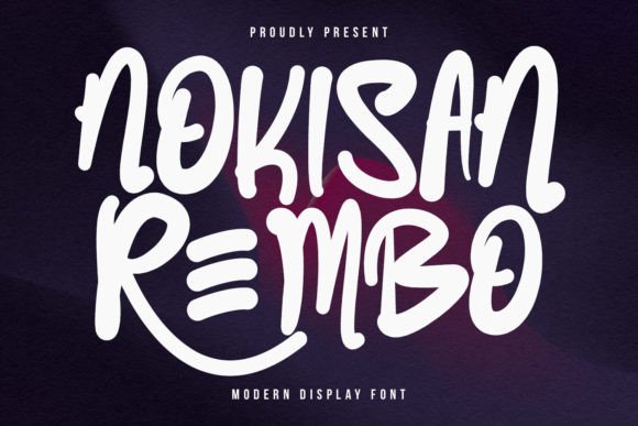 Nokisan Rembo: A Playful Display Font for Modern Branding