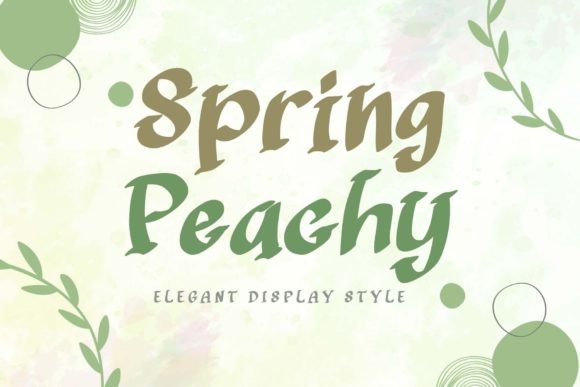 Spring Peachy: A Fresh Approach to Modern Display Typography