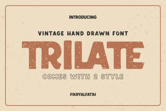 Trilate: A Vintage Font with Timeless Character