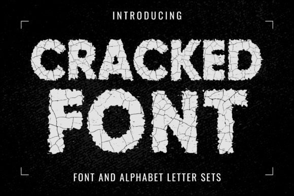 Unleash Raw Character with the Cracked Display Typeface