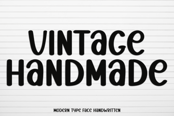 Vintage Handmade: The Display Font with Soul