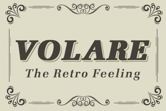 Volare: A Vintage Font with Modern Confidence